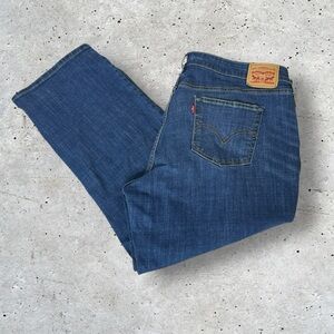 Levi's Denim Boyfriend Dark Blue Jean Women's Plus 22W